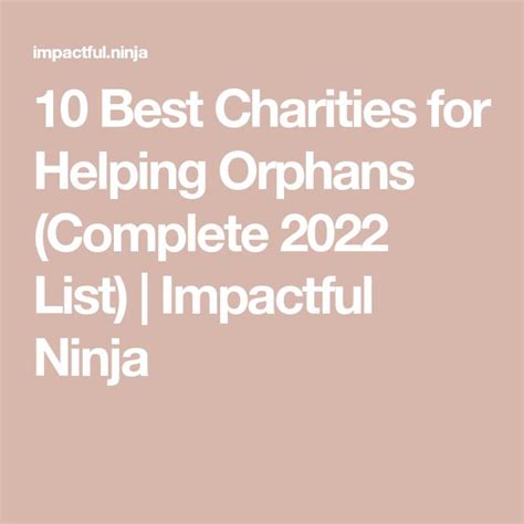 10 Best Charities for Helping Orphans (Complete 2024 List).